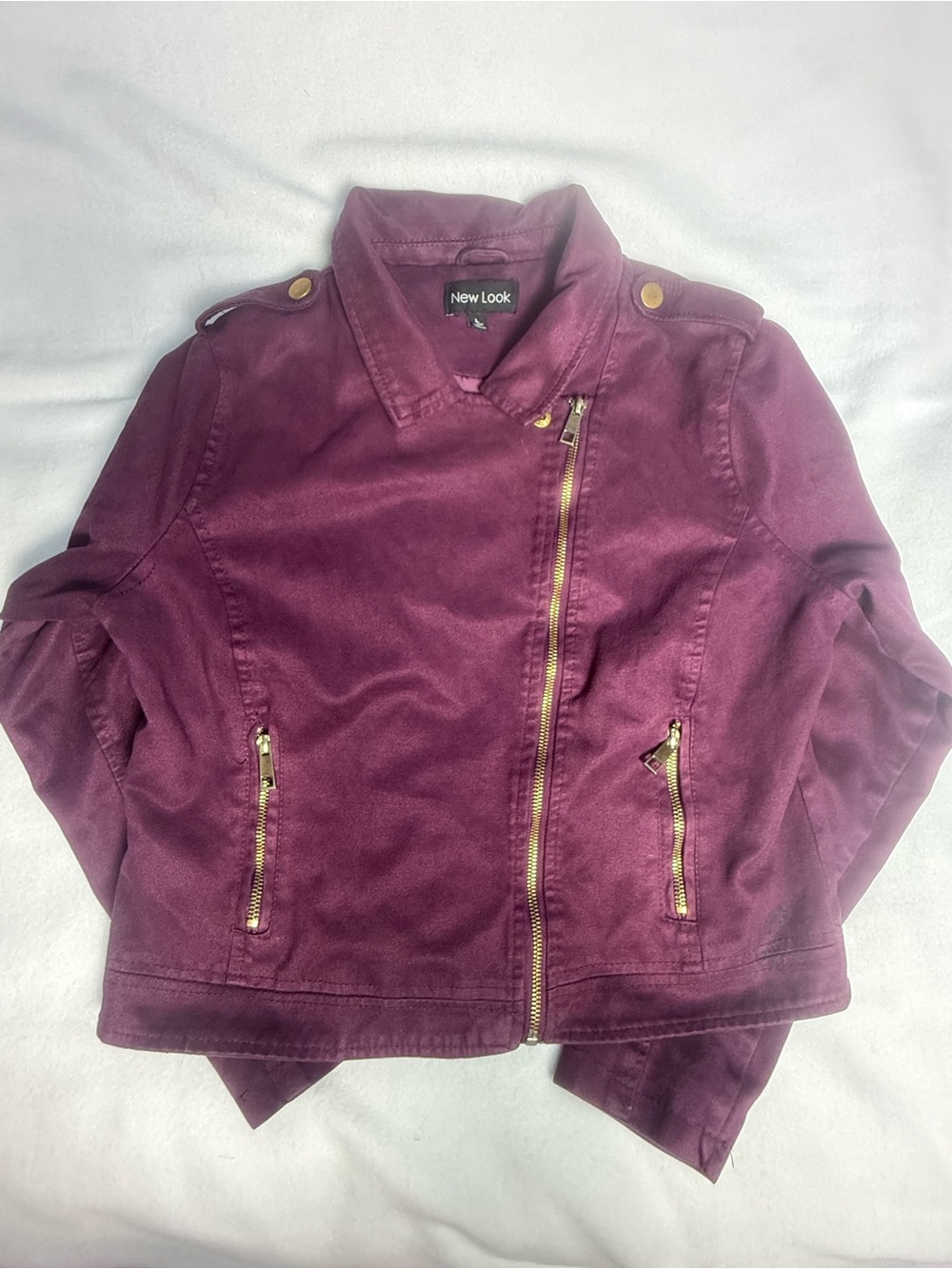 New Look Women’s Burgundy Moto Jacket